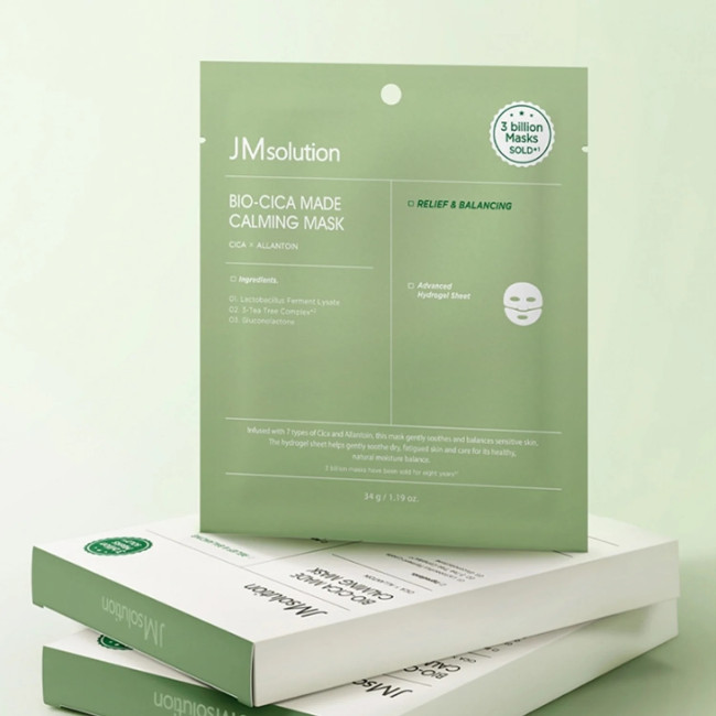 Маска для обличчя JM Solution Bio-Cica Made Calming Mask 1шт, фото 3 Маска для обличчя JM Solution Bio-Cica Made Calming Mask 1шт, фото 3